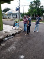 11/03/2021 - Vereador Darlan faz vistoria em ruas da Vila Diehl