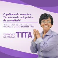 11/04/2019 - Gabinete da vereadora Tita agora também atende pelo WhatsApp