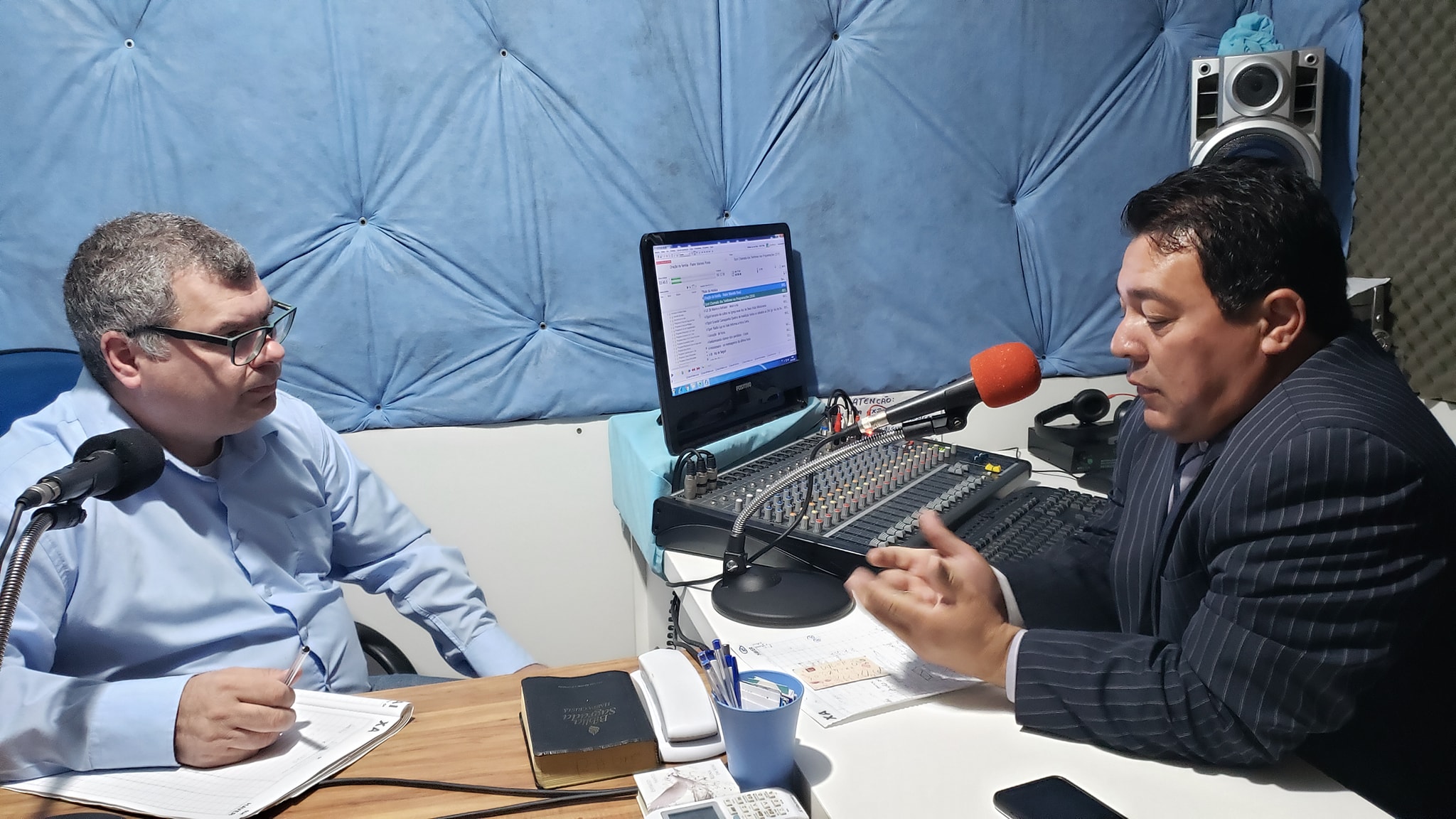 11/07/2019 - Enfermeiro Vilmar participa de programa de rádio no bairro Rondônia