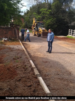 11/09/2018 – Fernando fiscaliza obra na rua Madrid