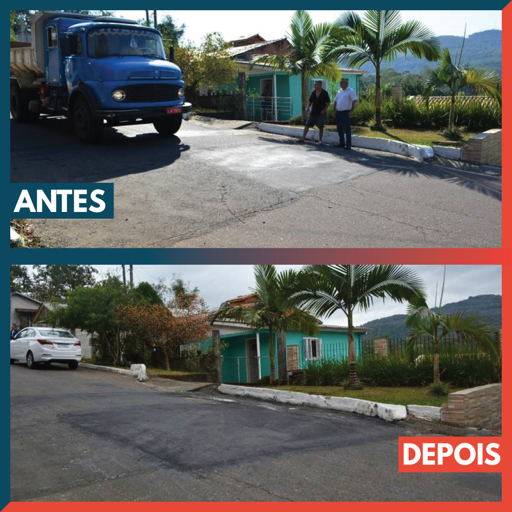 12/05/2020 - Vereador Nor Boeno tem pedido de recomposição asfáltica atendido no bairro São Jorge