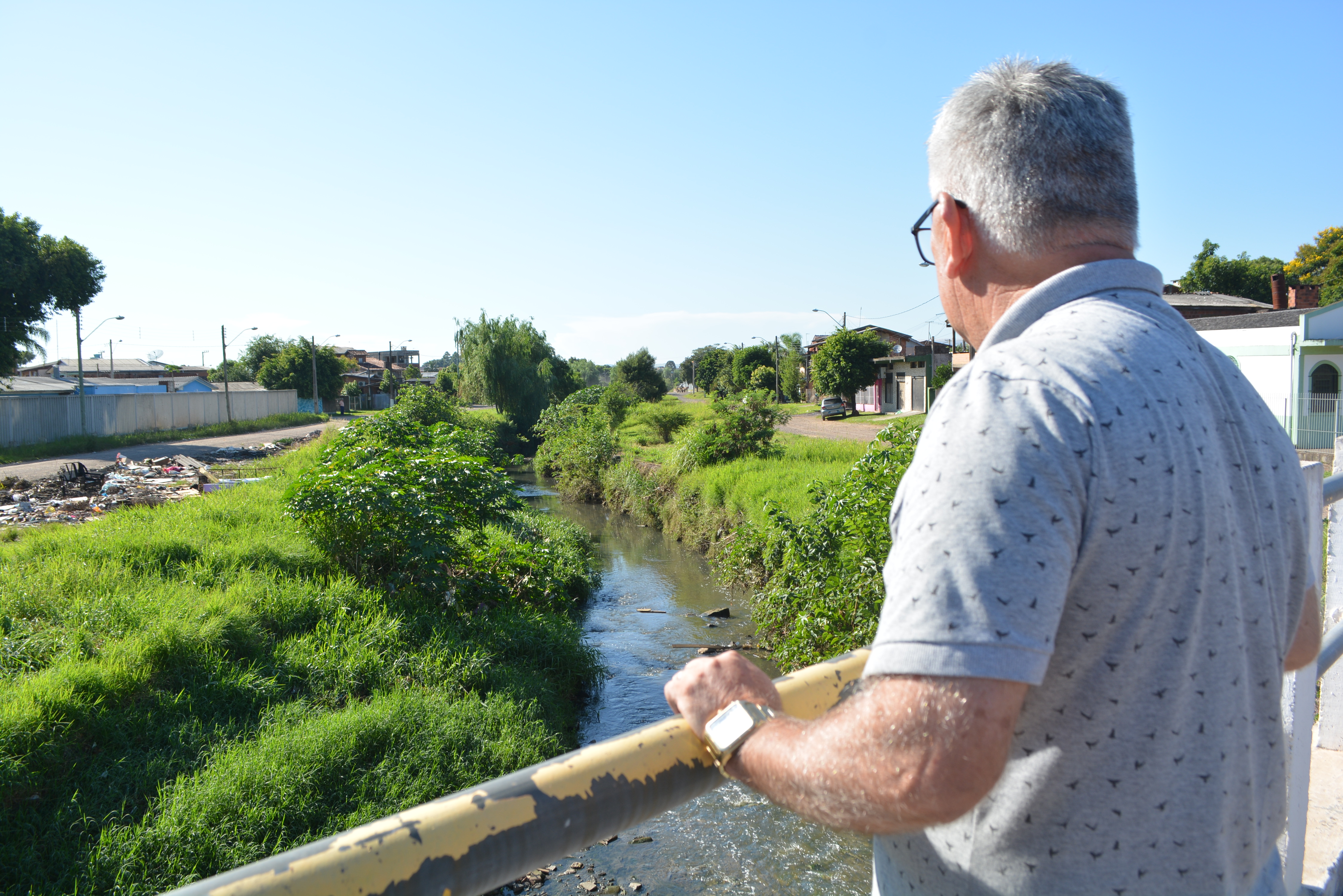 13/02/2019 - Vereador Nor Boeno encaminha pedido de  limpeza e desassoreamento do Arroio Pampa
