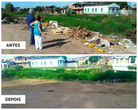 14/05/2018 - Nor Boeno tem pedido de recolhimento de entulhos na avenida Alcântara atendido