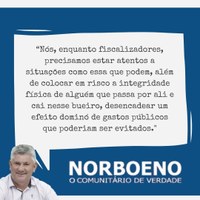 15/03/2022 - Vereador Nor Boeno reivindica conserto em caixa de boca de lobo no bairro Canudos