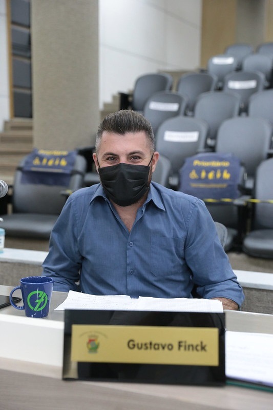16/03/2021 - Gustavo Finck solicita implementação de ações para desburocratizar o trabalho na Câmara de Vereadores