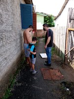 16/03/2021 - Presidente Raizer verifica situação de rede pluvial no bairro Industrial