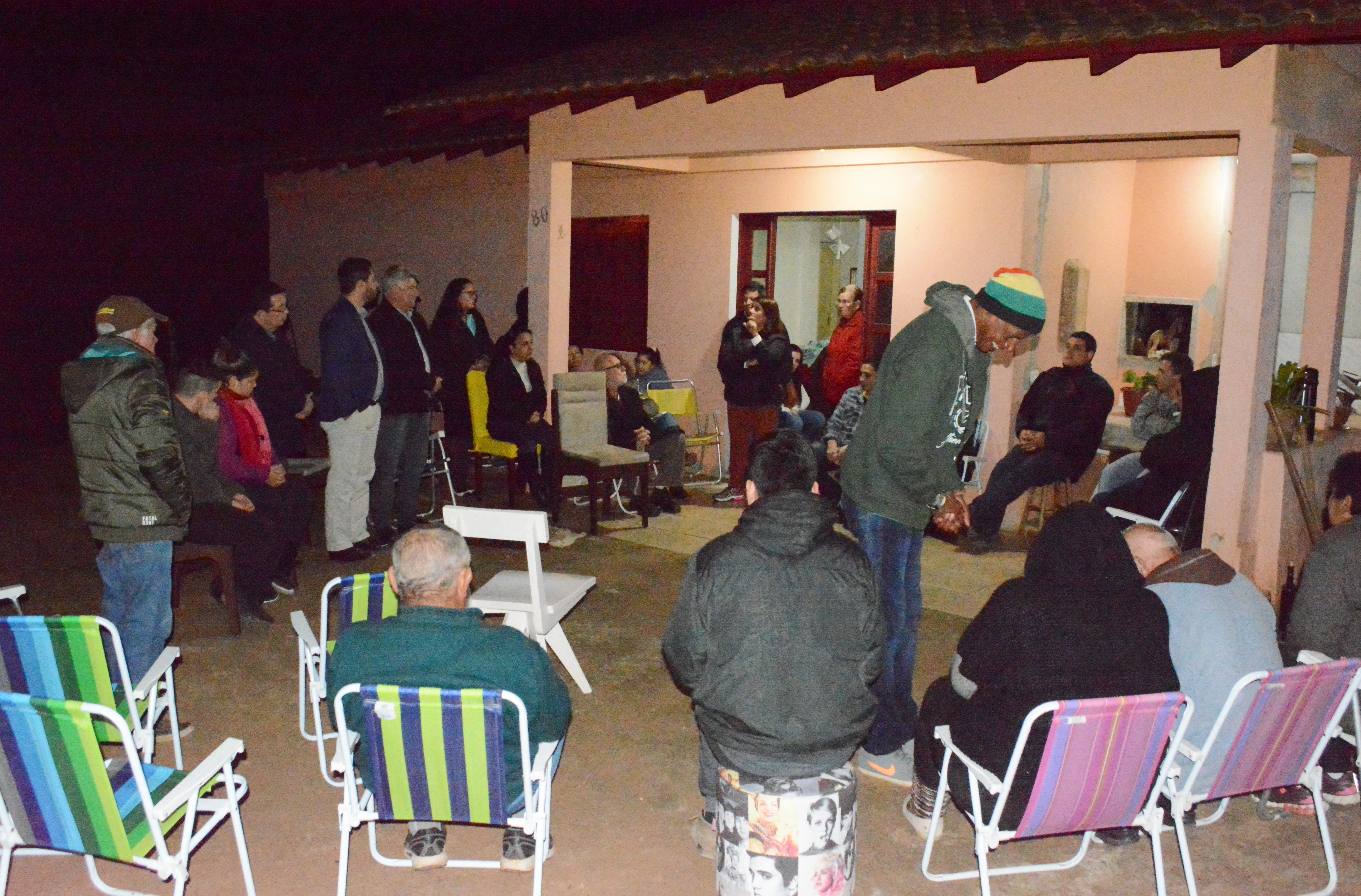 16/08/2018 - Vereador Nor Boeno realiza segunda parte do Mandato Comunitário em Lomba Grande junto de representantes do Poder Executivo