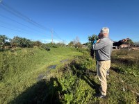 17/07/2026 - Nor Boeno solicita limpeza na bacia de contenção em Canudos