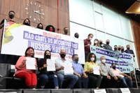 17/11/2021 - Brizola participa de mobilização em Porto Alegre contra o corte de recursos para os hospitais da região