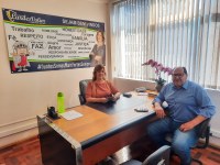 18/02/2022 - Lourdes Valim recebe visita do deputado estadual Sérgio Peres 