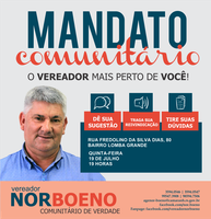18/07/2018 - Vereador Nor Boeno realiza mais uma ação do mandato comunitário no bairro Lomba Grande