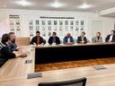 18/07/2025 - Vereadores Brizola e Daia Hanich se reúnem com Sindicato dos Bancários e Prefeito