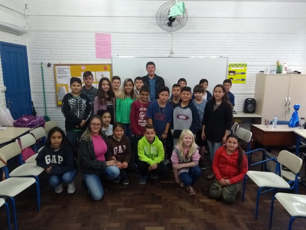 18/09/2018 - Vereador Serjão faz visita à Escola Leopoldo Petry