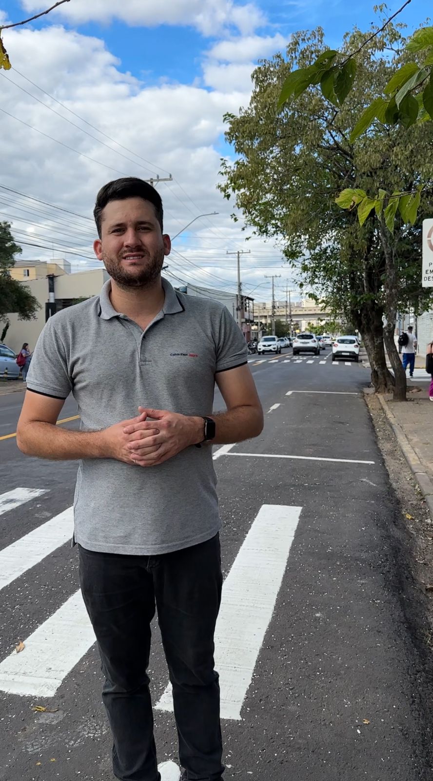 19/05/2025 - Vereador Eliton Ávila fiscaliza sinalização de trânsito no bairro Santo Afonso