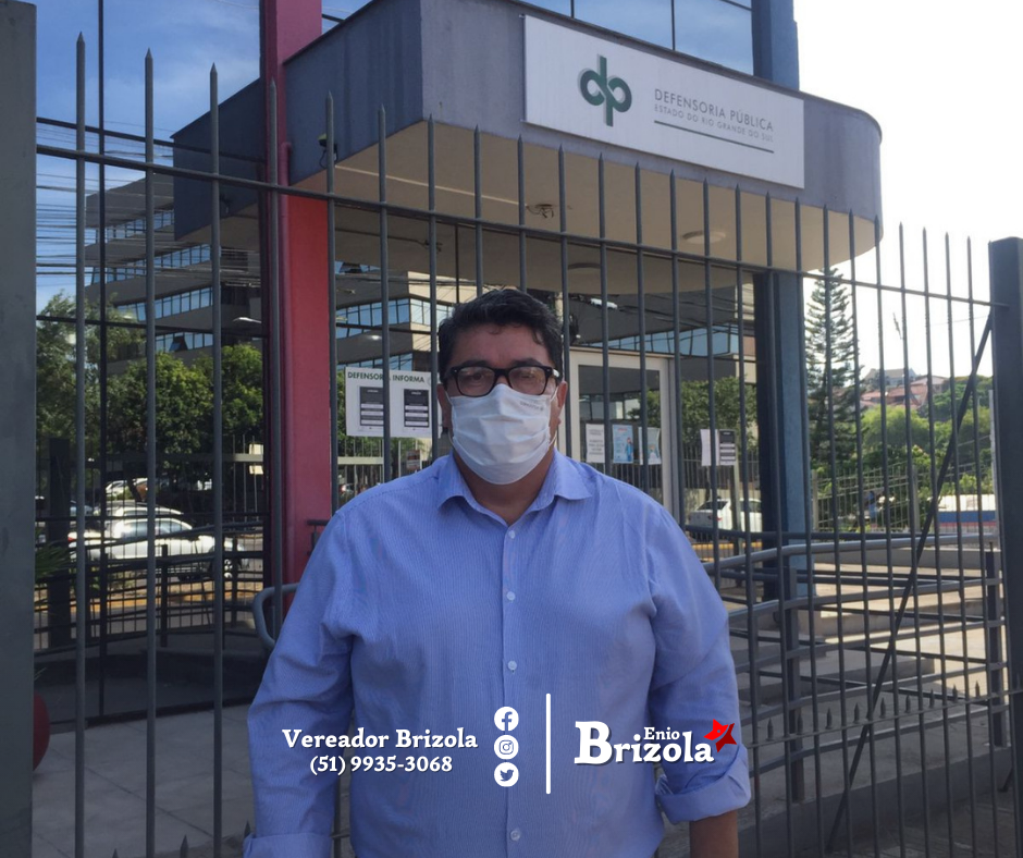 2/3/2022 - Vereador Brizola visita a Defensoria Pública de Novo Hamburgo