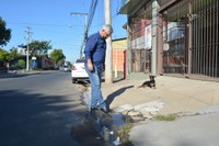 20/05/2020 -  Nor Boeno recebe demanda relacionada a saneamento básico e encaminha à Prefeitura