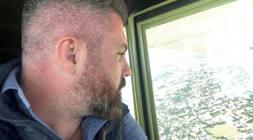 20/06/2023 - Vereador Gustavo Finck sobrevoou a cidade em busca de soluções