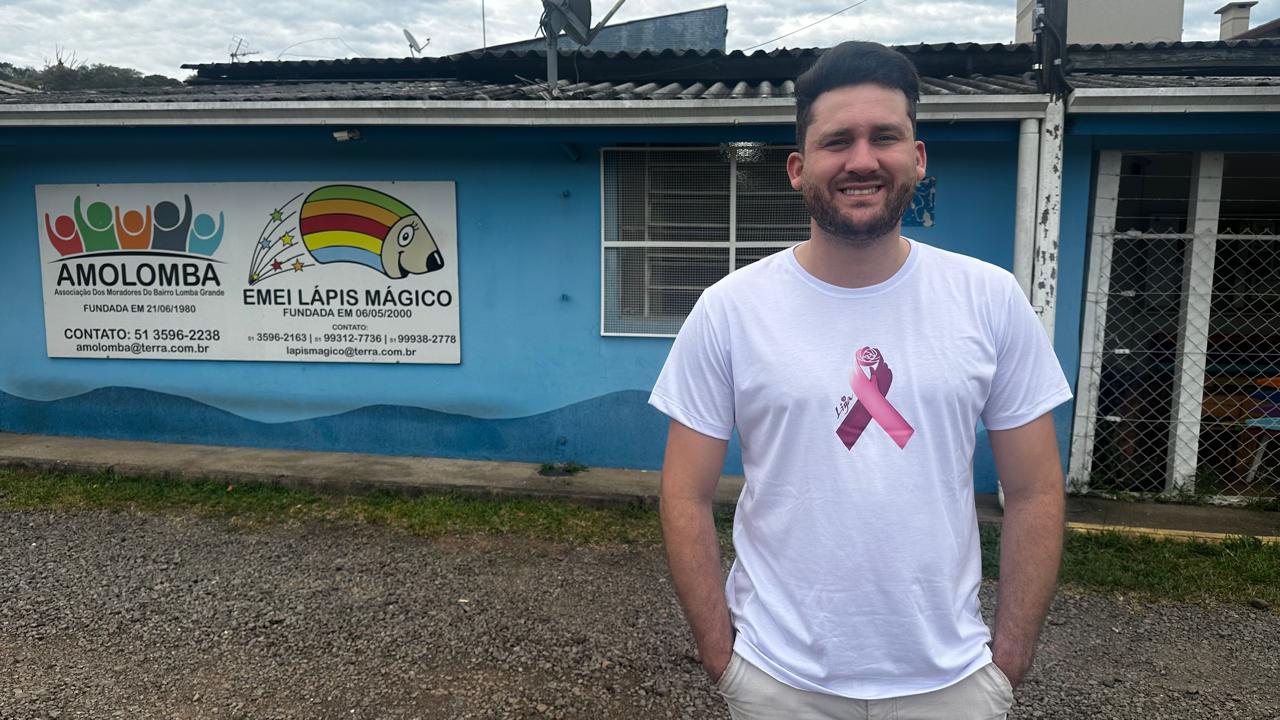 20/10/2025 - Eliton Ávila conhece as instalações da Emei Lápis Mágico