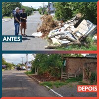 21/02/2020 - Vereador Nor Boeno tem pedido de recolhimento de lixo em passeio público atendido