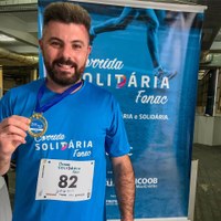 21/06/2021 - Vereador Gustavo Finck prestigia a corrida solidária da Fenac