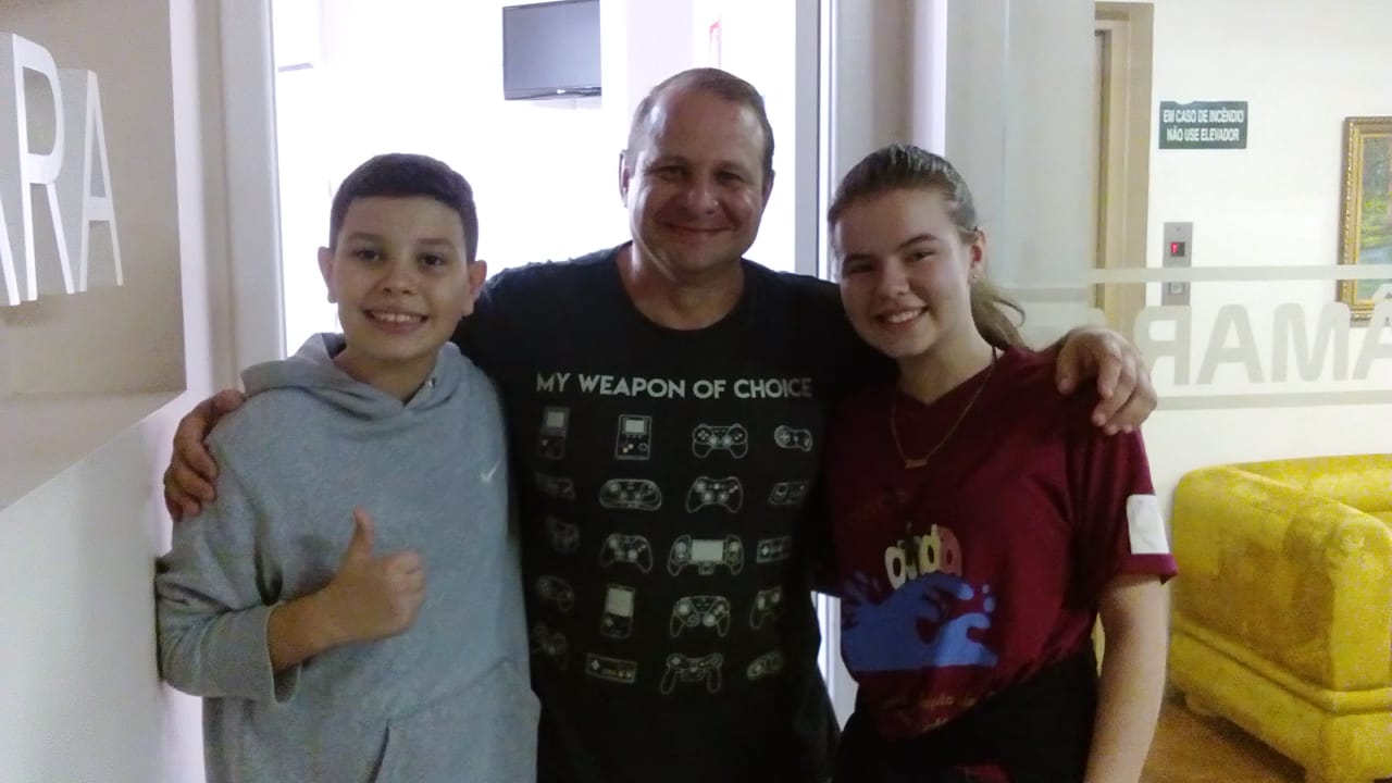 22/04/2019 - Cristiano Coller participa de palestra com alunos da escola Padre Reus