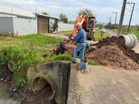 22/09/2025 - Nor Boeno acompanha início de obra de prevenção de alagamentos no bairro Canudos