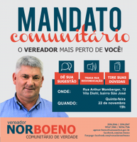 22/11/2018 - Vereador Nor Boeno realiza penúltima ação do Mandato Comunitário no bairro São José