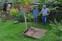 23/01/2019 -  Vereador Nor Boeno solicita conserto de infiltração em boca de lobo na Vila Kunz