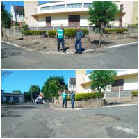 23/11/2018 - Vereador Nor Boeno solicita recomposição asfáltica em esquina no bairro Liberdade