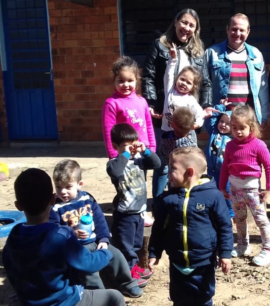 24/09/2019 - Cristiano Coller visita EMEI Ernest Sarlet