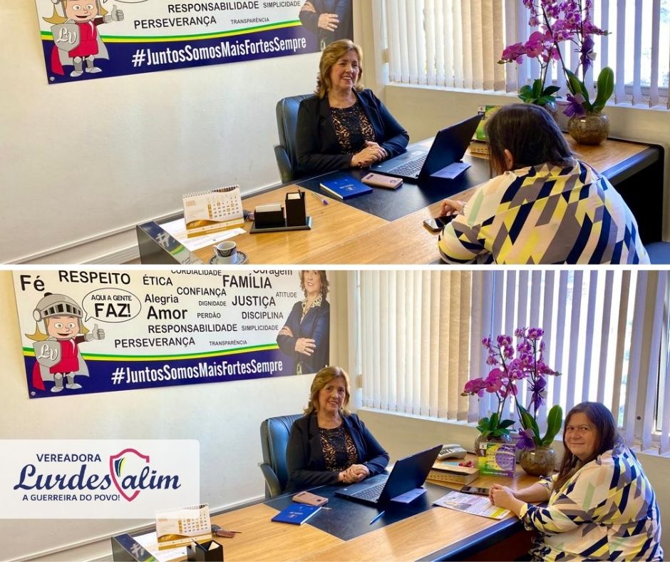25/04/2022 - Vereadora Lourdes Valim recebe visita de líder comunitária 