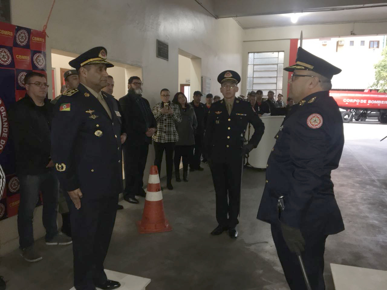 26/07/2018 - Cristiano Coller participa de passagem de comando dos Bombeiros