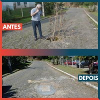 26/09/2019 - Vereador Nor Boeno pede recolocação de tampa de boca de lobo na Marisol