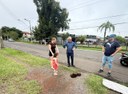 27/03/2026 - Nor Boeno fiscaliza problema em passeio público no bairro Canudos
