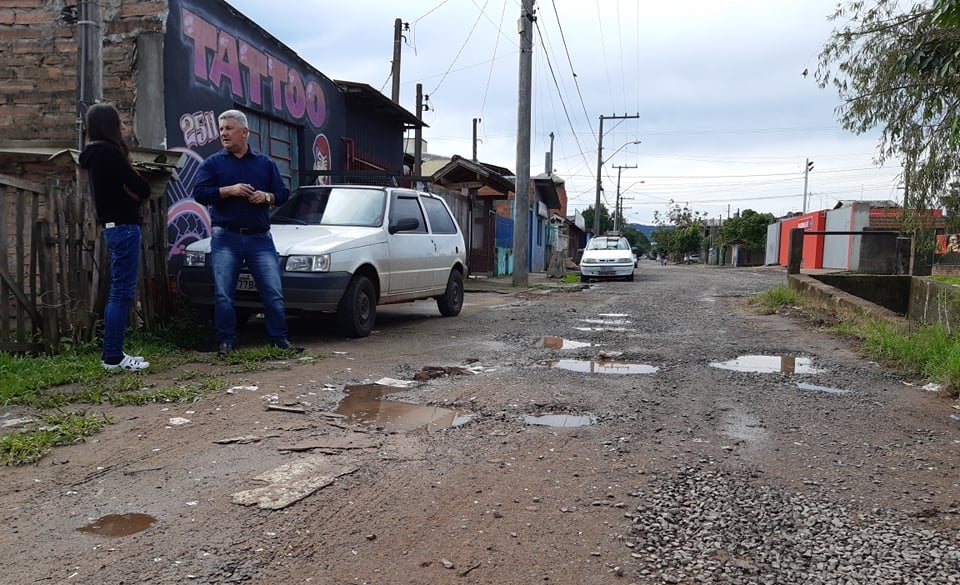 27/05/2019 - Nor Boeno solicita patrolamento e colocação de brita na rua Odon Cavalcante