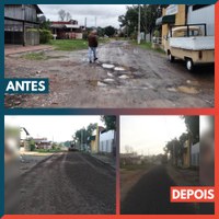 27/07/2020 - Vereador Nor Boeno tem pedido de patrolamento e brita atendido em Canudos