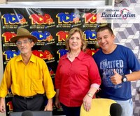 28/03/2022 -  Vereadora Lourdes Valim participou de programa da Rádio Top+ 87 FM