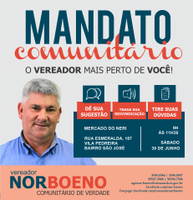 28/06/2018 - Vereador Nor Boeno realiza Mandato Comunitário no bairro São José 
