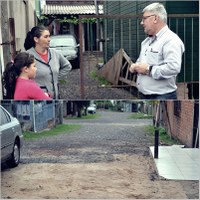 29/05/2017 - Gabinete: Vereador Nor Boeno recebe demanda para asfaltamento de rua
