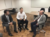 29/06/2017 - Gabinete: Naasom Luciano pede mais policiamento ao secretário de Segurança do Rio Grande do Sul