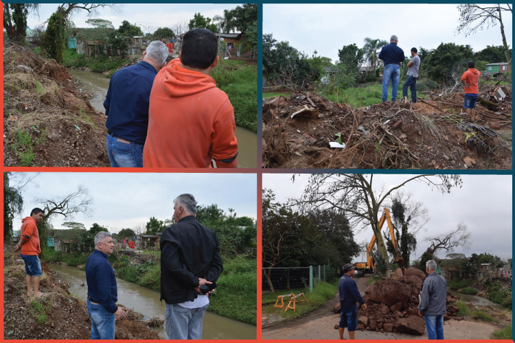 29/07/2019 - Nor Boeno busca soluções para deslizamentos em trecho do arroio Pampa