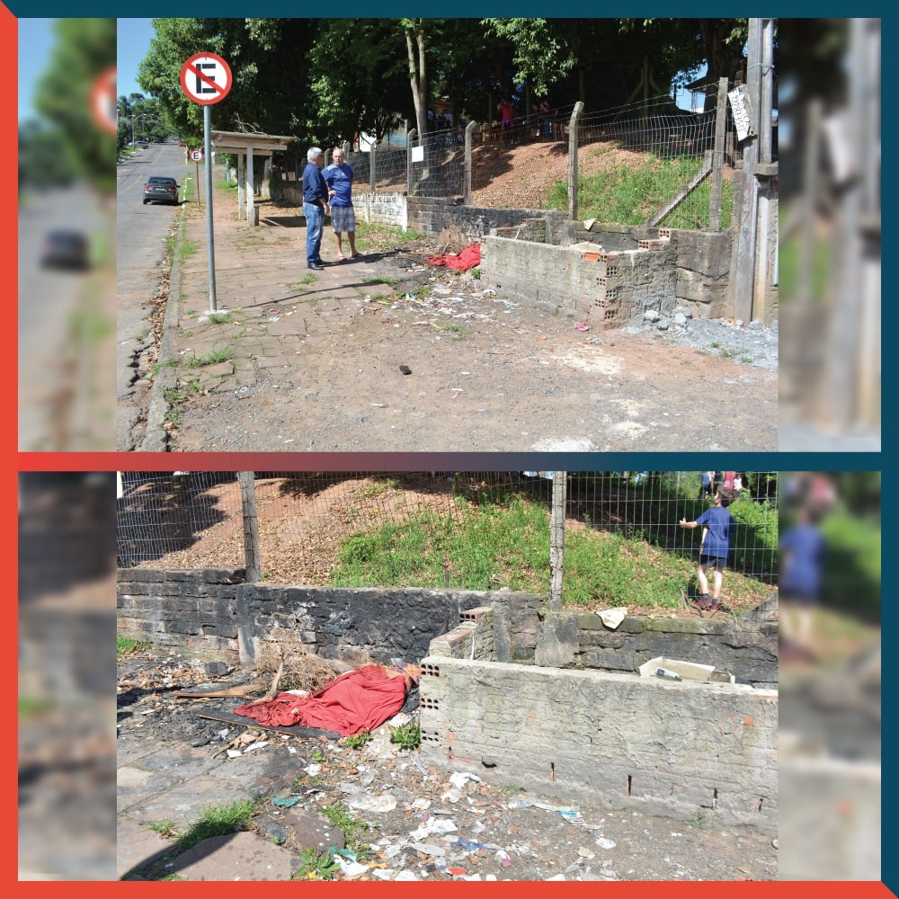 29/11/2019 - Vereador Nor Boeno requer revitalização nos fundos da escola Monteiro Lobato no bairro São Jorge