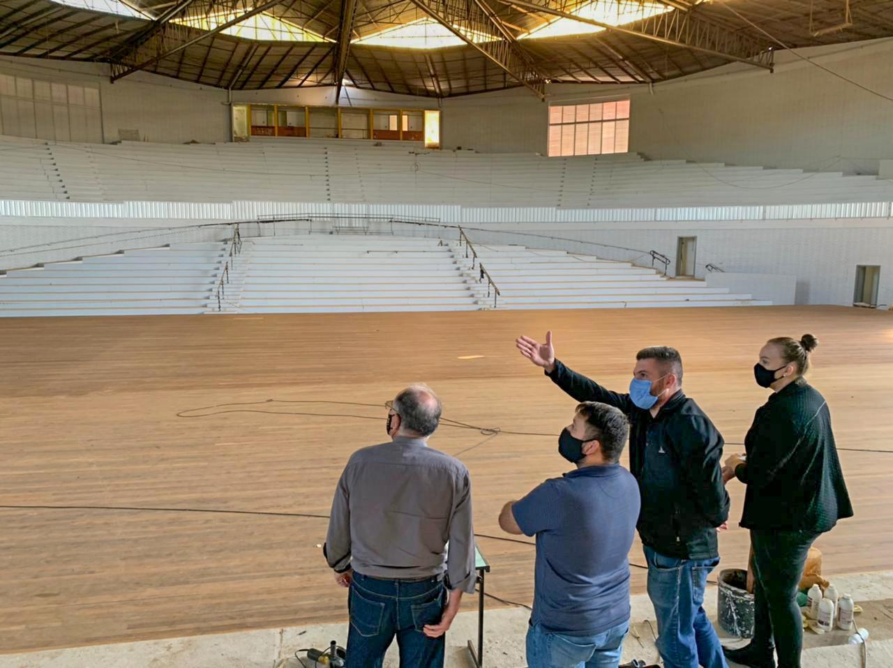 30/04/2021 - Gustavo Finck recebe a visita do Secretário de Esporte e Lazer do Rio Grande do Sul