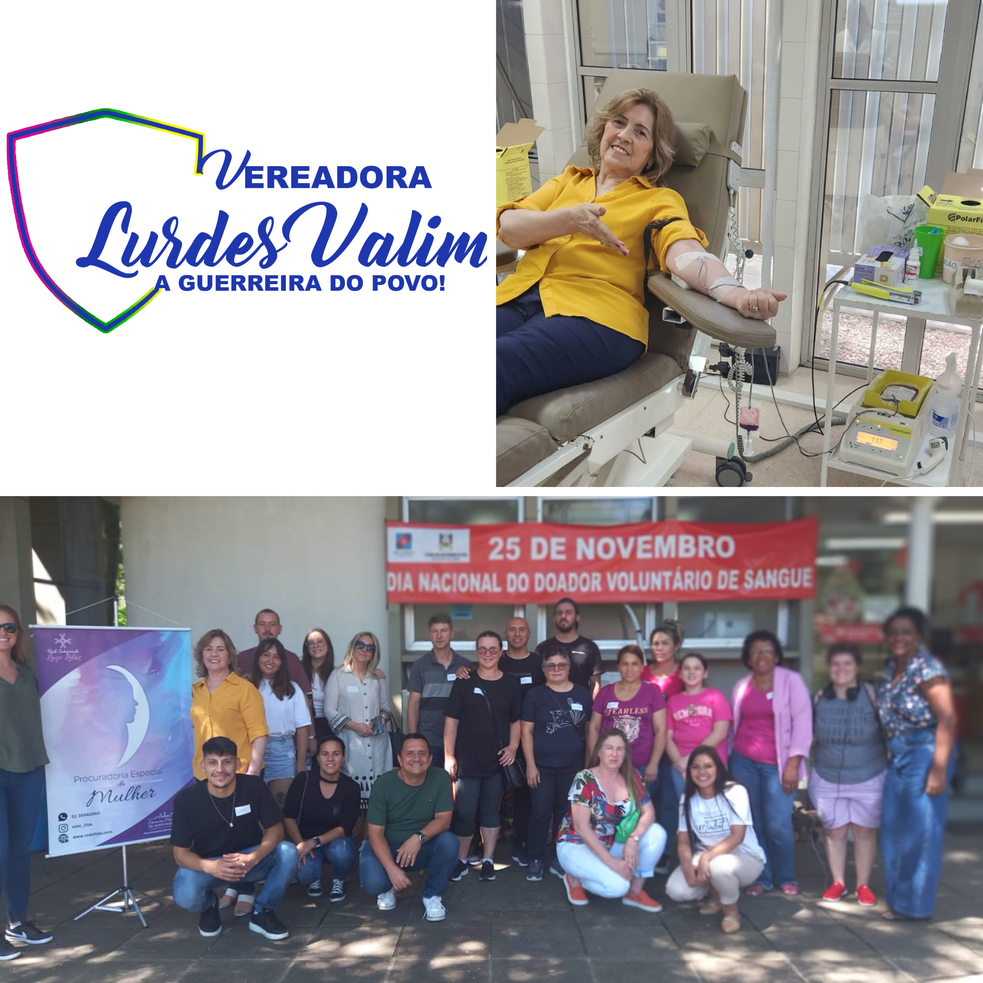 30/11/2023 - Procuradoria especial da Mulher promove ação em parceria com Hemocentro