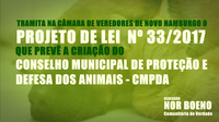 Gabinete: Nor Boeno cria PL que institui o Conselho Municipal de Proteção e Defesa dos Animais no Município