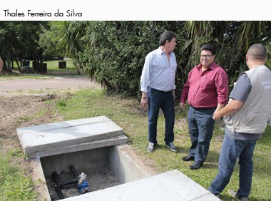 04/04/2017 - Gabinete: Presidentes das Comissões de Meio Ambiente e Obras da Câmara fazem vistoria no Parcão