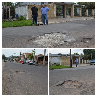 27/07/2018 - Vereador Nor Boeno solicita operação tapa-buraco em rua do bairro São Jorge